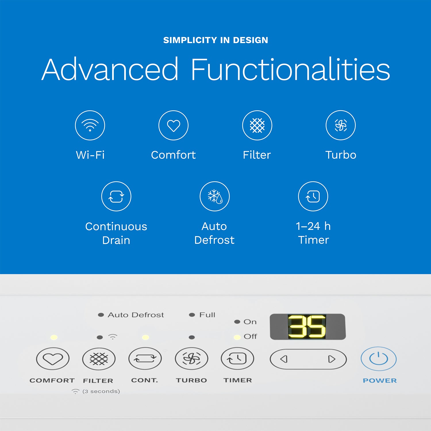 1,500 Sq. Ft Energy Star WiFi-Enabled Dehumidifier