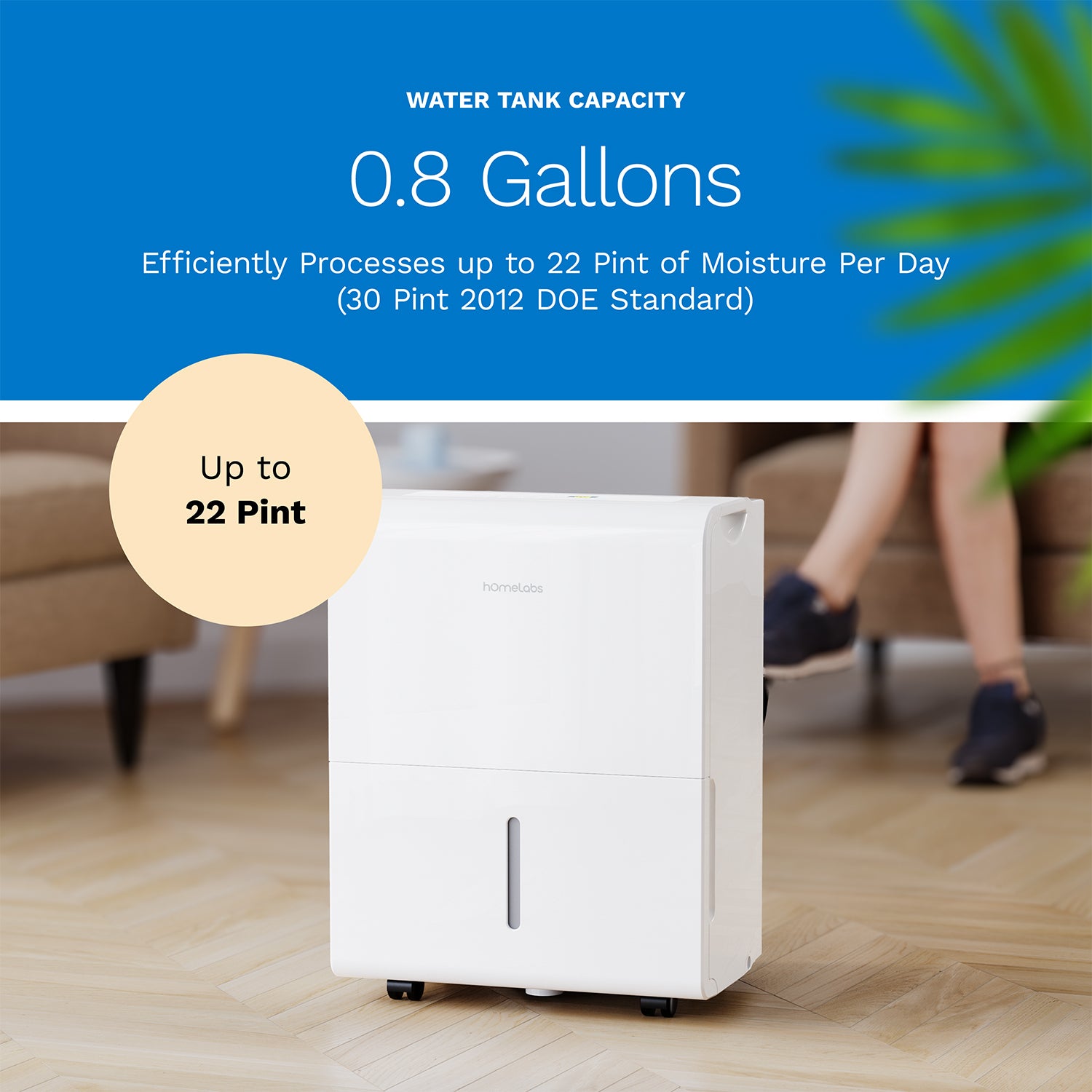 1,500 Sq. Ft Energy Star WiFi-Enabled Dehumidifier